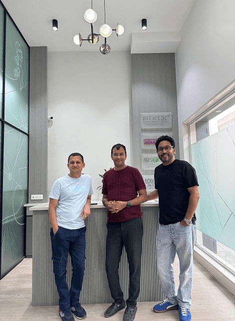 Suresh Nambiar and Mr. Abhay at Inticode office
